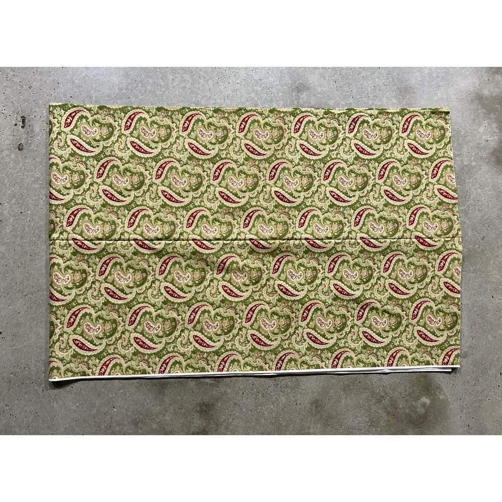Holly Go Lightly Robyn Pandolph Cotton Fabric For SSI Green Paisley OOP 3.5 Yds